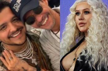 Christina Aguilera cantará mariachi con Christian Nodal
