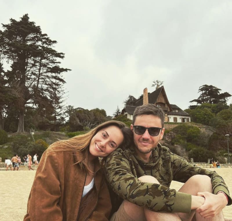 Gonzalo Fouillioux junto a María Trinidad Rendić. Foto: Instagram.