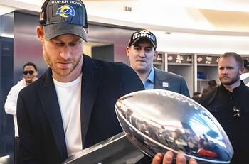 Así fue la vez que la realeza acudió a un Super Bowl