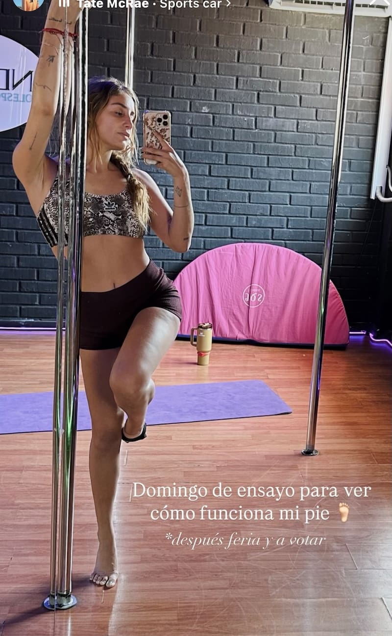 La cocinera sufrió un esguince.