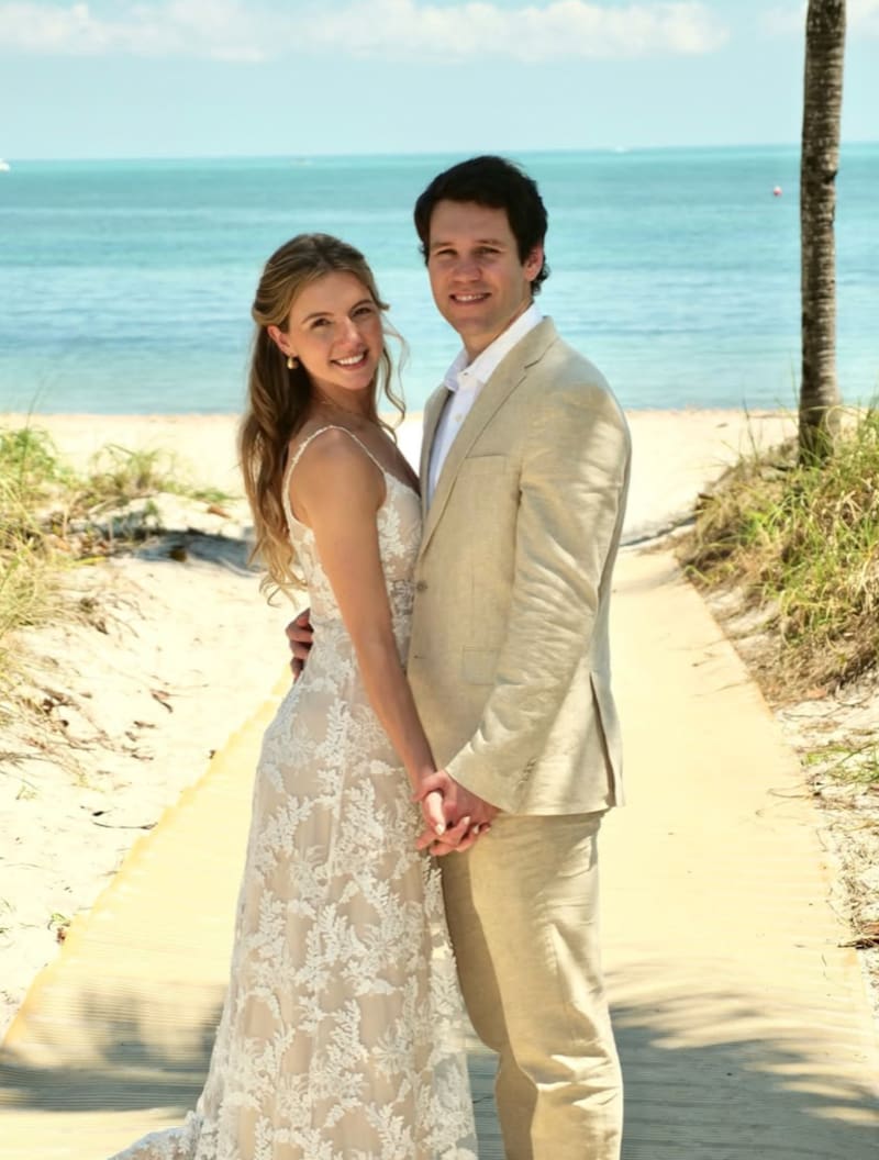 La actriz se casó en Miami.