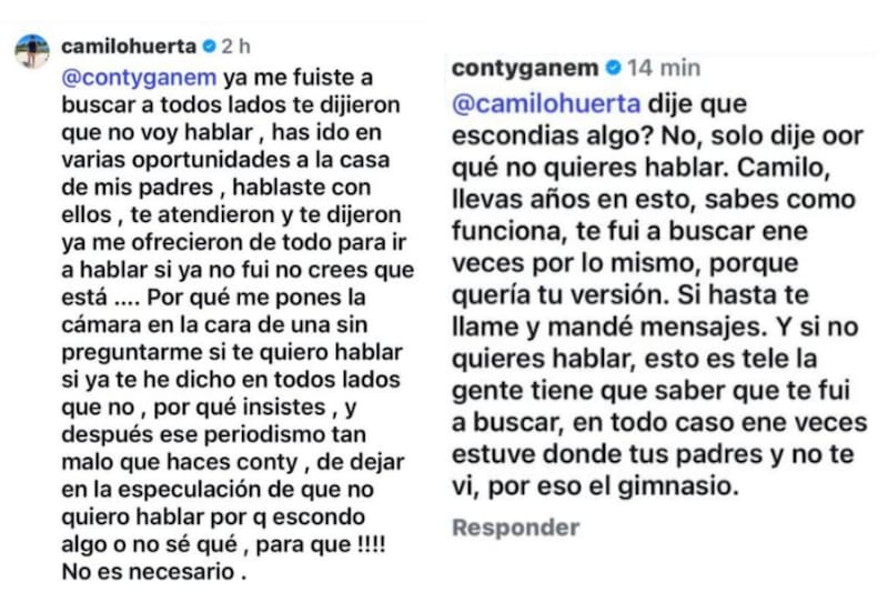 El personal trainer arremetió con todo contra la periodista.