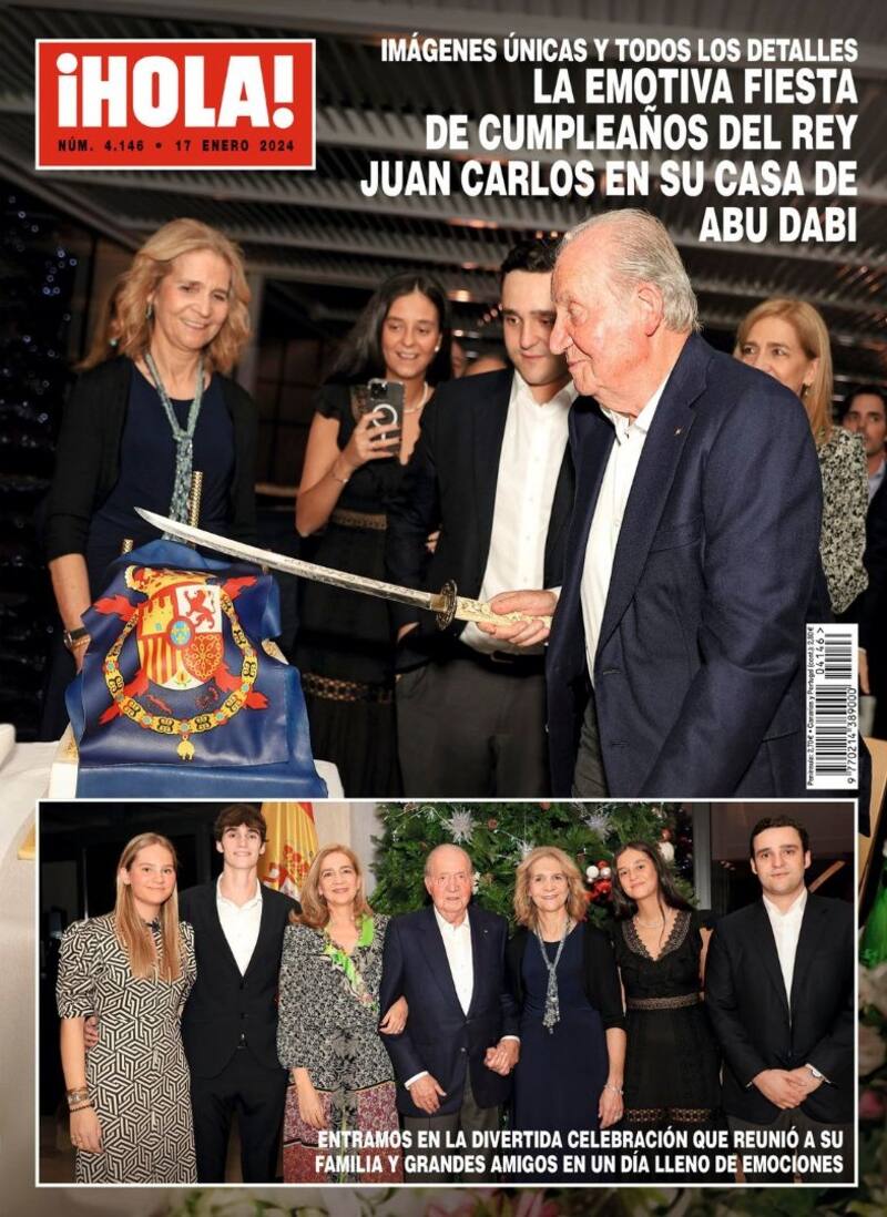 Esta fue la portada de revista ¡Hola! con el cumpleaños del Rey Juan Carlos I. Créditos: ¡Hola!