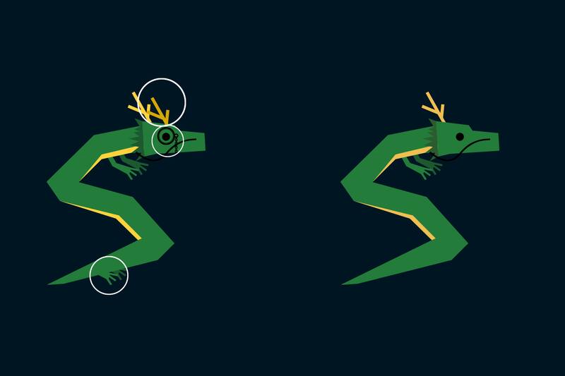 Aquí están las 3 diferencias.