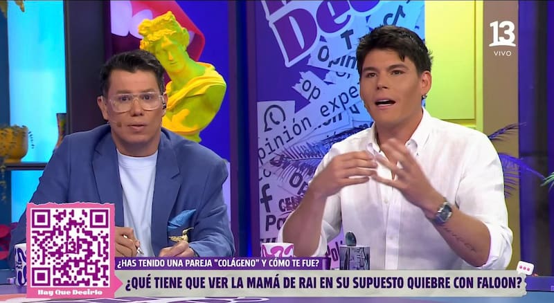 Cuco Cerda habla sobre supuesto quiebre de Rai y Faloon.
Foto: captura @el13chile