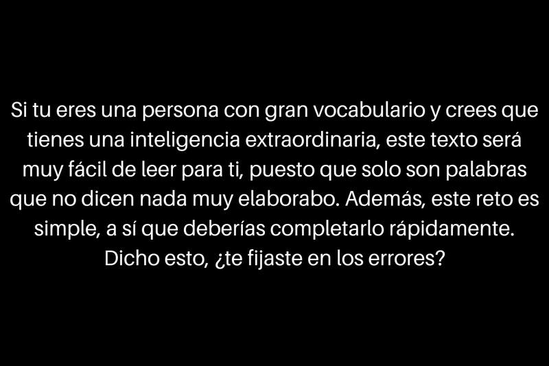 ¿Cuáles son los tres errores?