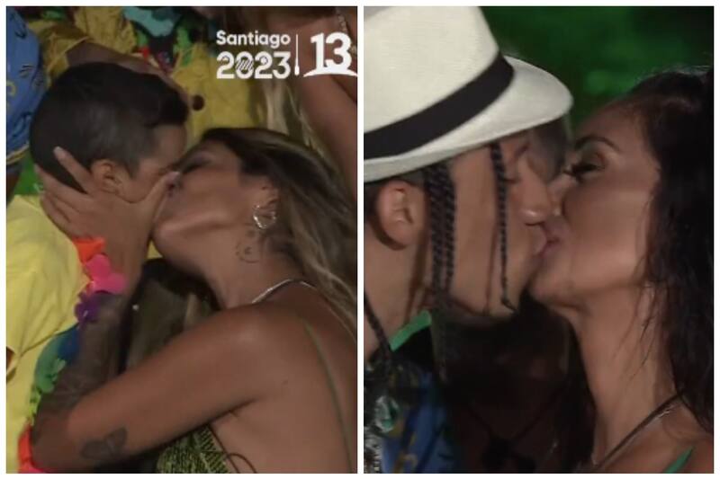 Una fiesta del equipo verde terminó a los besos entre los participantes del equipo en "Tierra Brava".