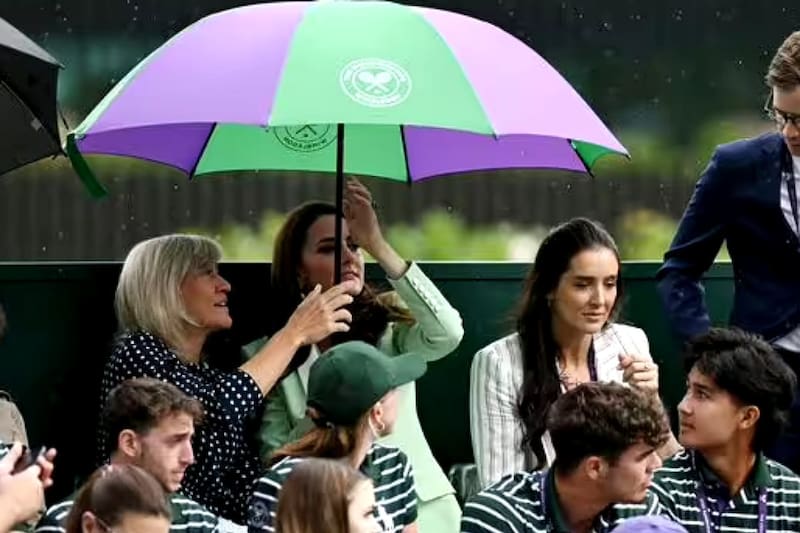 La princesa de Gales acudió por segundo dia consecutivo al torneo de tenis de Wimbledon.