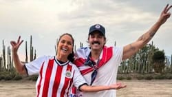 "¡Bien ganado!": Lucero paga apuesta a José Ron tras el triunfo de las Chivas sobre el América
