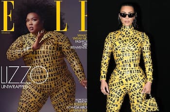 Lizzo usa mismo outfit Balenciaga que lució Kim Kardashian por esta razón
