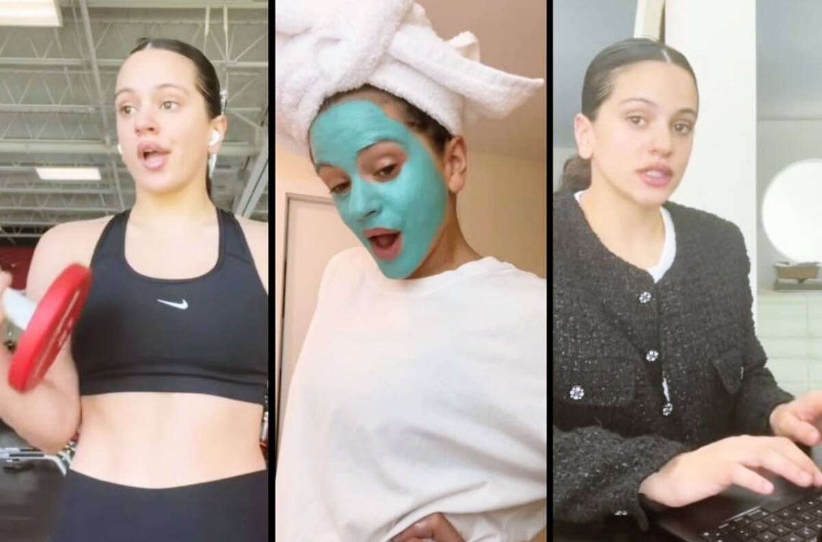 VIDEO: Rosalía se hace viral en TikTok por sus divertidos gestos al masticar chicle
