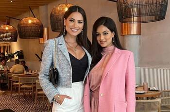 Andrea Meza y Harnaaz Kaur Sandhu encienden las redes bailando tema de J Balvin