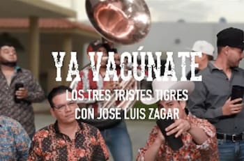 Parodian Los Tres Tristes Tigres éxito de Grupo Firme para invitar a la vacunación