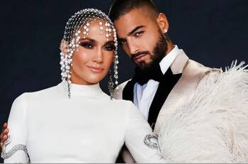 Jennifer Lopez vestida de novia protagoniza con Maluma la cinta "Marry Me"