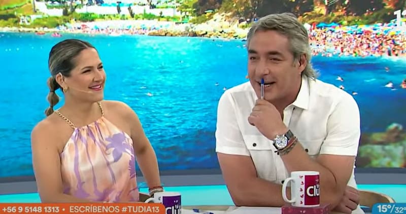 Michelle Adam y José Luis Repenning en la conducción de Tu Día. Créditos: Pantallazo Canal 13