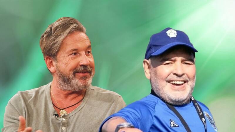 Montaner y Maradona se conocieron en la cima del éxito del 10. - Créditos: Especial