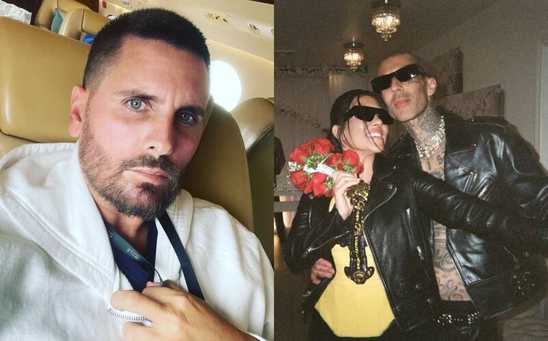 Scott Disick, Kourtney Kardashian y Travis Barker Scott Disick habla de la relación de Kourtney Kardashian y Travis Barker. - Créditos: Instagram