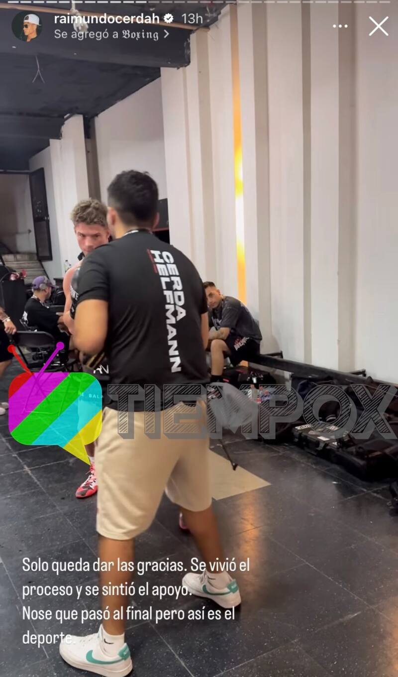 La reflexión de Raimundo Cerda tras perder la pelea contra Jorge Aldoney.