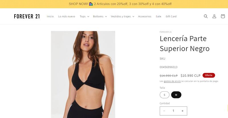 El peto de Cony de "Gran Hermano" Chile en Forever 21