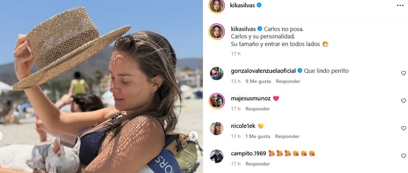 El actor dejó mensaje en Instagram de Kika Silva.