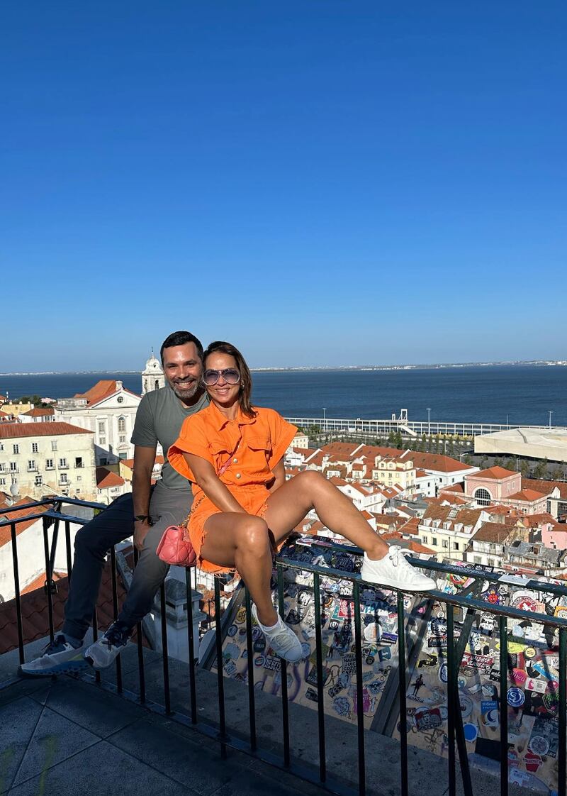 La actriz presumió su viaje a Portugal