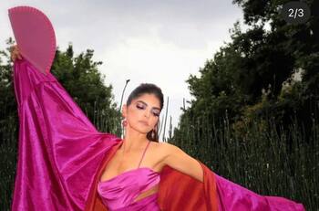 VIDEO: Ana Bárbara se queda sin falda en pleno concierto