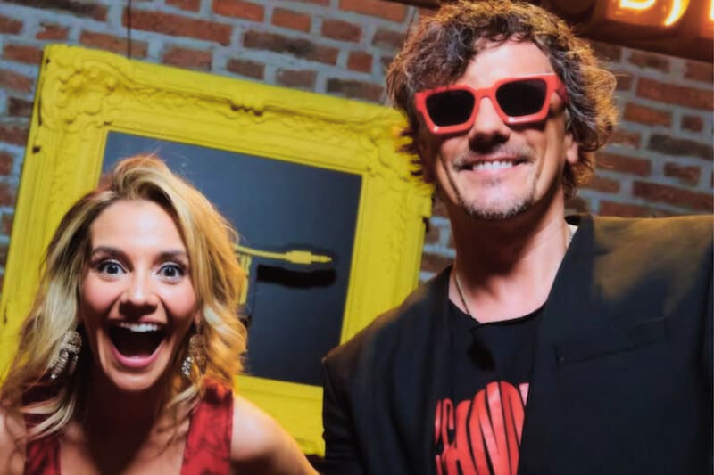 La periodista salió a aclarar los rumores que la vinculan al animador. Foto: @sergiolagos en Instagram.