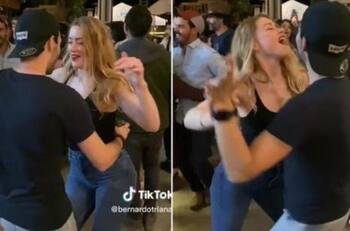 Captan a Amber Heard bailando al ritmo de "Como la flor" de Selena