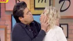 “El Burro” Van Rankin le planta un beso en la boca a Laura Bozzo en pleno programa