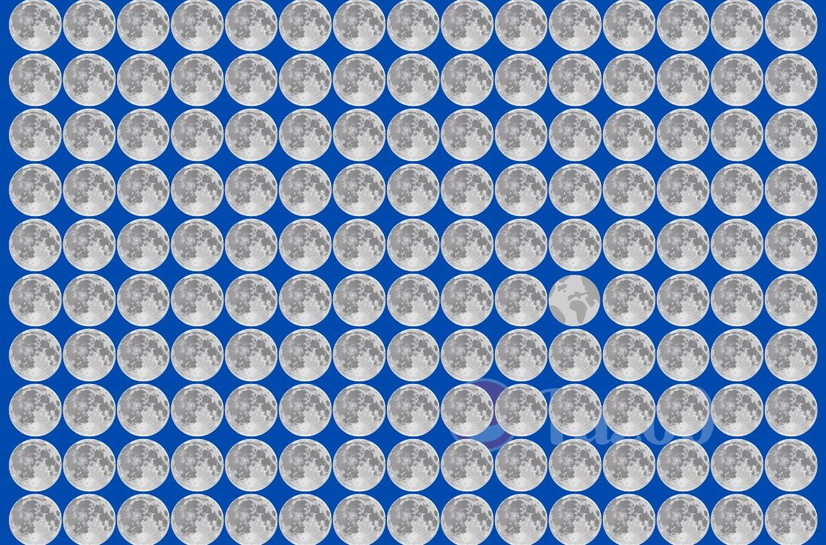 Test Visual: ¿Puedes encontrar al planeta Tierra infiltrado entre las lunas?