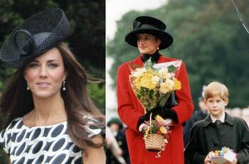 Kate Middleton en su visita a Gales honra con su outfit a Lady Di