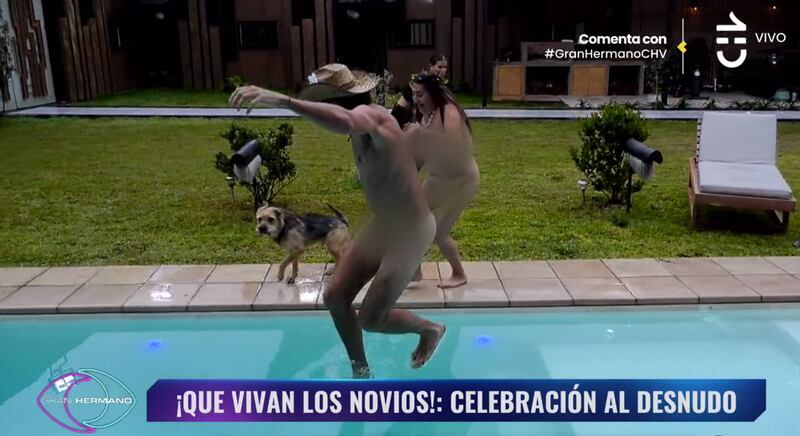 Jennifer Galvarini y Federico Farrell en "Gran Hermano" Chile