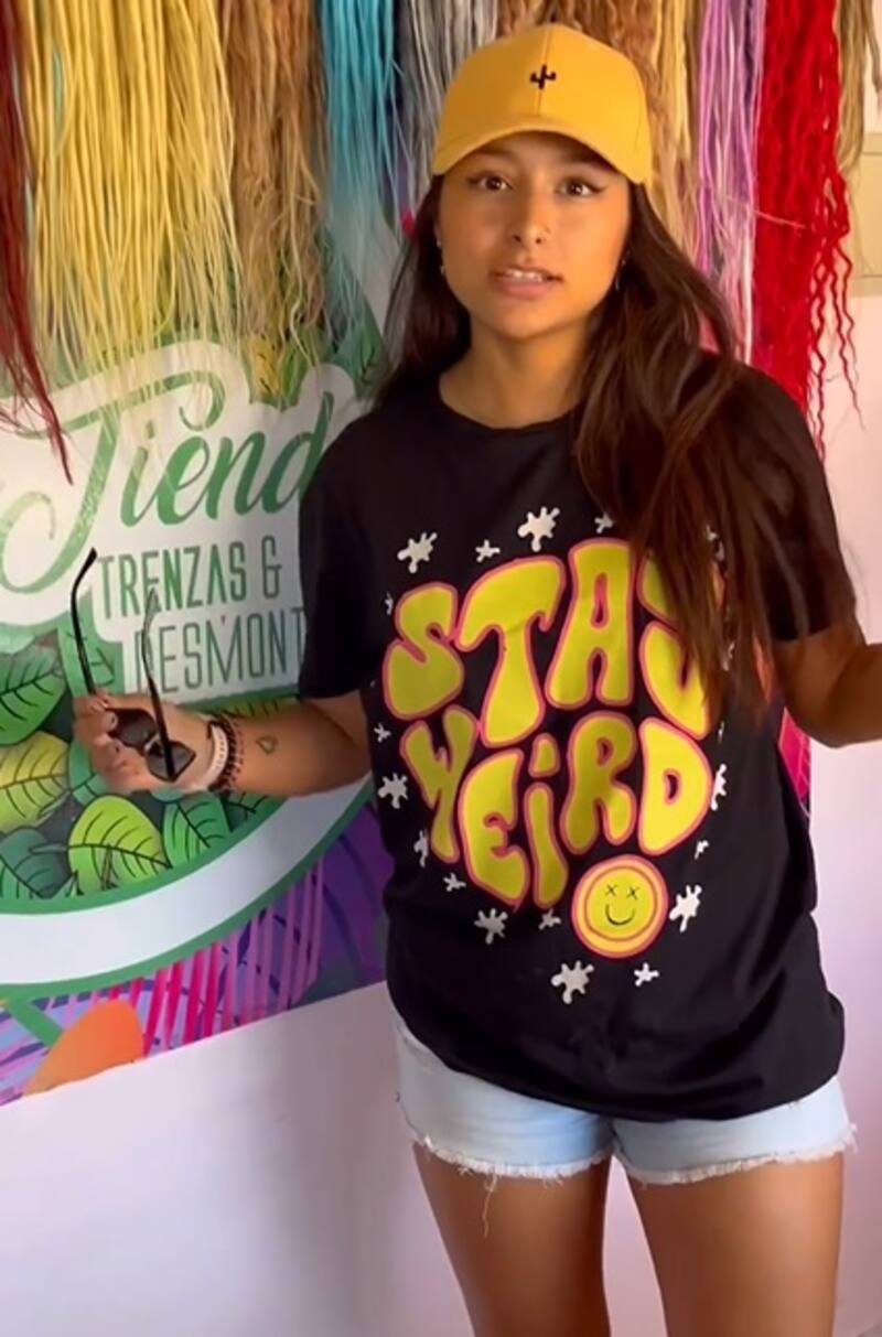 Viviana Acevedo apostó por un look moderno. Créditos: Instagram