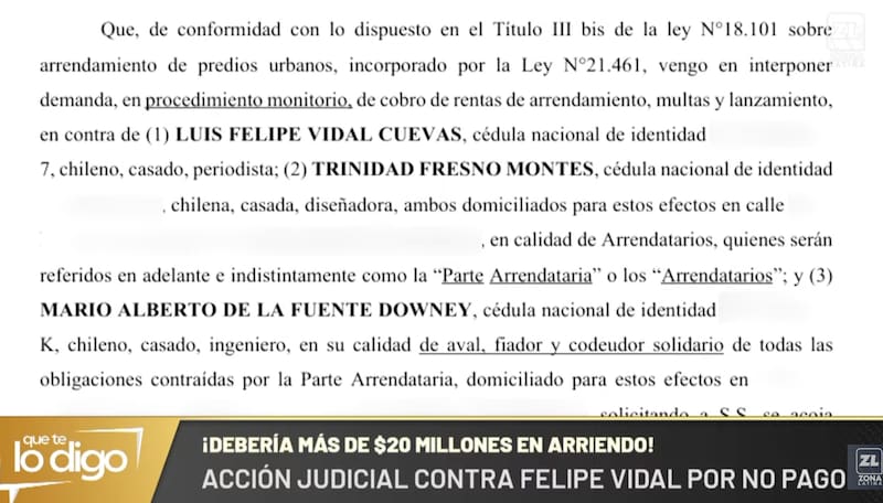 El periodista está siendo demandado.