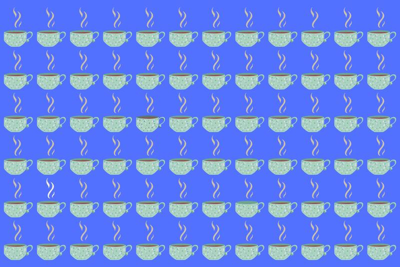 ¿Podrás encontrar las cuatro tazas diferentes?