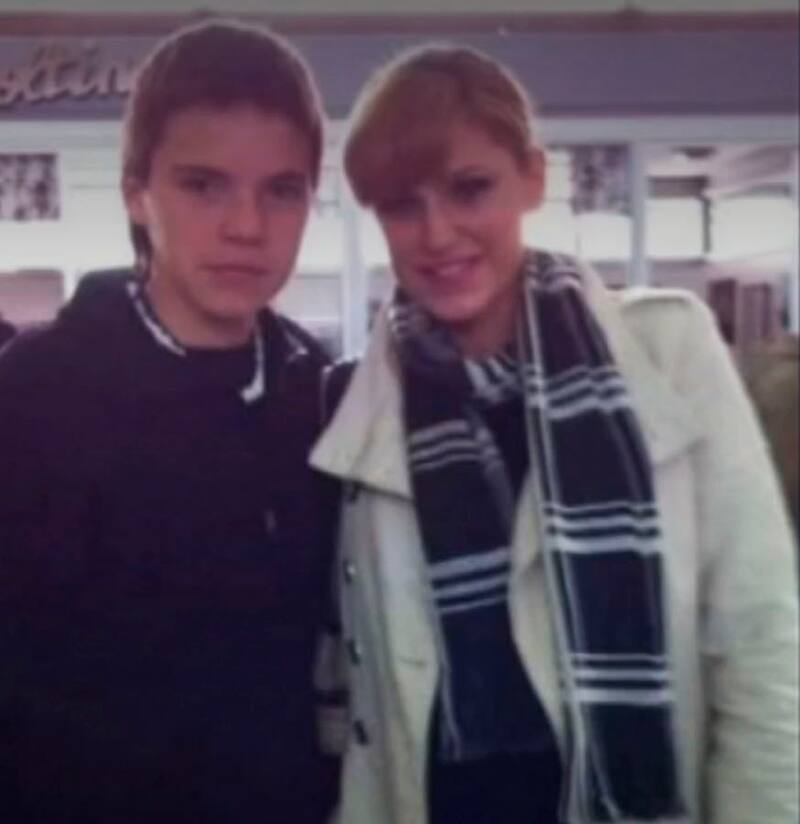 Foto de la primera vez que se conocieron Nicolás Seguel y Wilma González