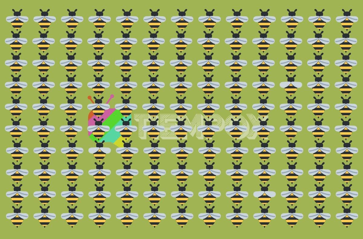 Test Visual: Encuentra las 3 abejas distintas en solo 5 segundos