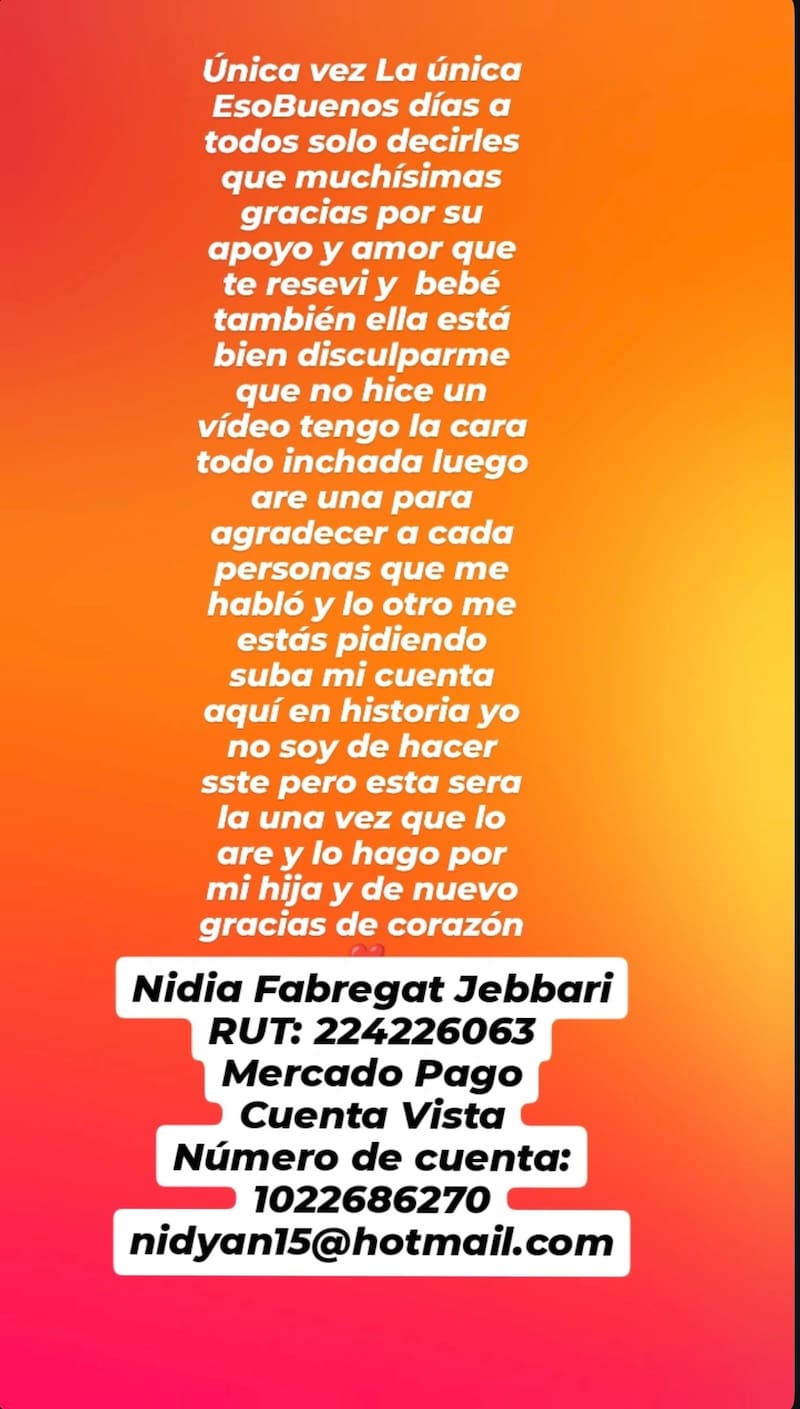 Foto: @nidyanfabregatoficial en Instagram