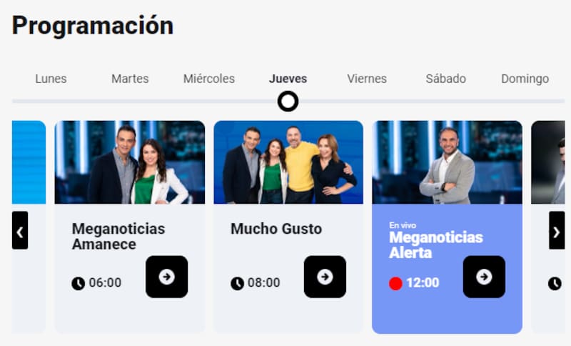 Programación "La mega mañana".