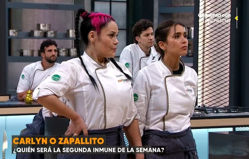 Ana María Muñoz y Carlyn Romero fueron la dupla destacada en "Top Chef VIP". Créditos: Pantallazo CHV