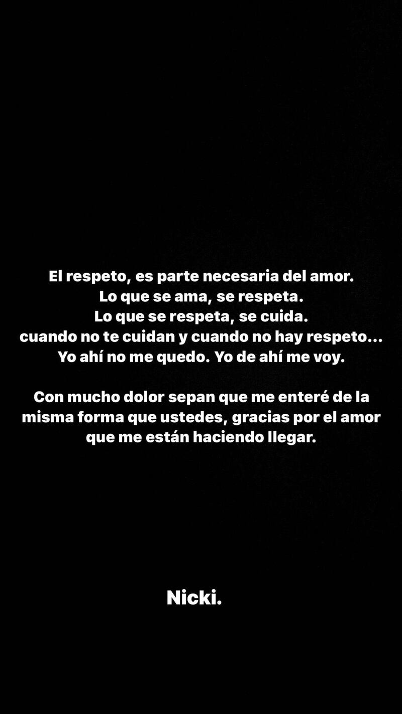 Nicki Nicole rompió el silencio tras infidelidad de Peso Pluma
