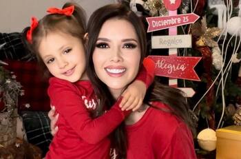 Así disfrutan Marlene Favela y su hija Bella las vacaciones decembrinas