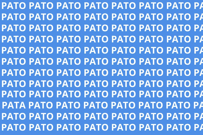 Encuentra la palabra diferente a las demás en solo cinco segundos.