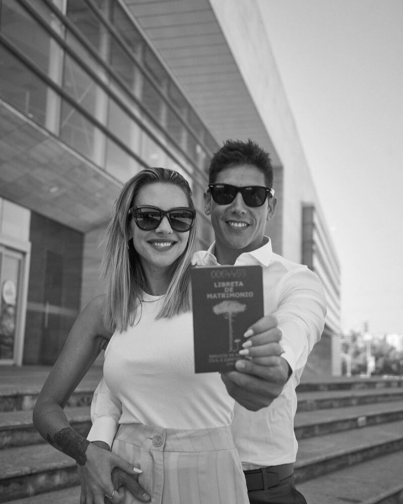 Connie Mengotti  y su esposo se casaron en marzo de 2023