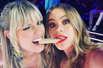Sofía Vergara y Heidi Klum hacen un meme de la portada del nuevo disco de Taylor Swift
