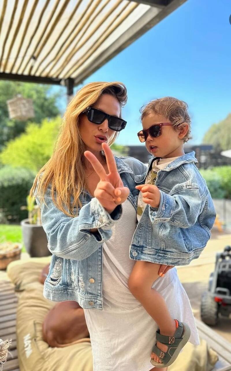 Galo, el pequeño hijo de Mayte Rodríguez cumplió dos años.