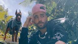 “Tengan mucho cuidado”: Maluma fue atacado por su perro dóberman, ¡en la cara!