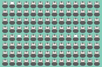 Test visual: Encuentra las cebras blancas con menos rayas