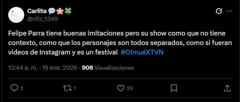 Reacciones de la rutina del imitador en el Patagual.