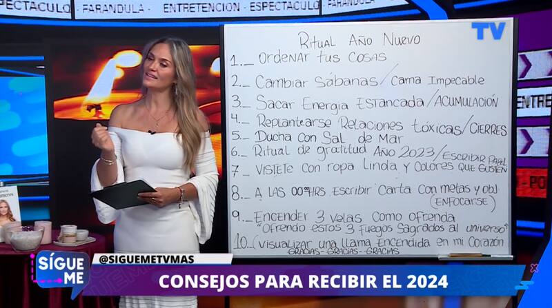 En “Sígueme”, la numeróloga compartió todos sus conocimientos para llegar el 31 de diciembre con una actitud de gratitud y conciencia.